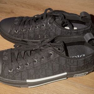 Dior Monogram Black Sneakers for Men
